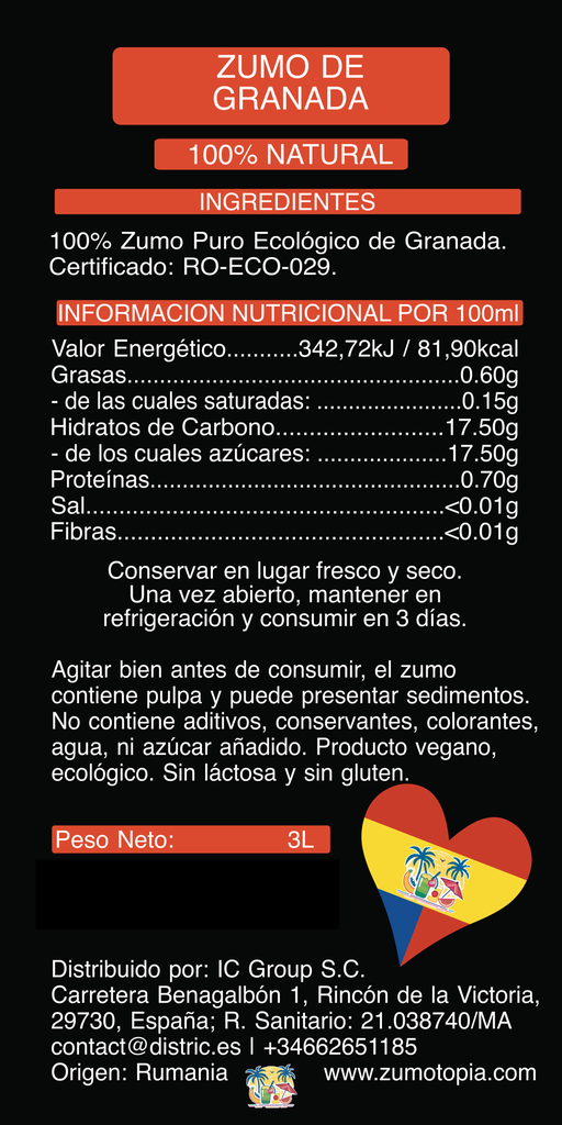 Pomegranate Juice 3L BIO