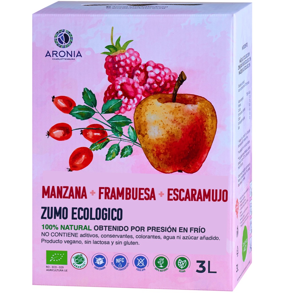 Apple, Raspberry and Rosehip Organic Juice 3L BIO
