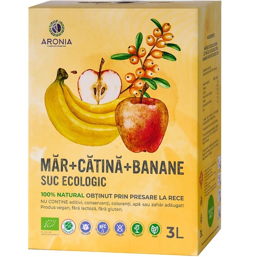 Zumo de Manzana, Espino Amarillo y Plátano 3L BIO